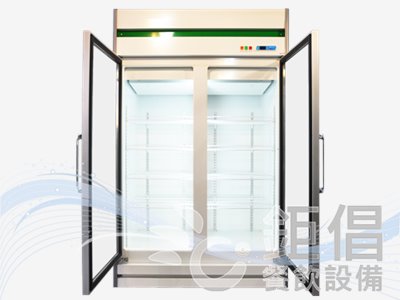 DS2-80516B/立式展示冰箱-雙門-中古/雙門玻璃冰箱/雙門展示冰箱/1000L展示冰箱/中古展示冰箱/二手展示冰箱